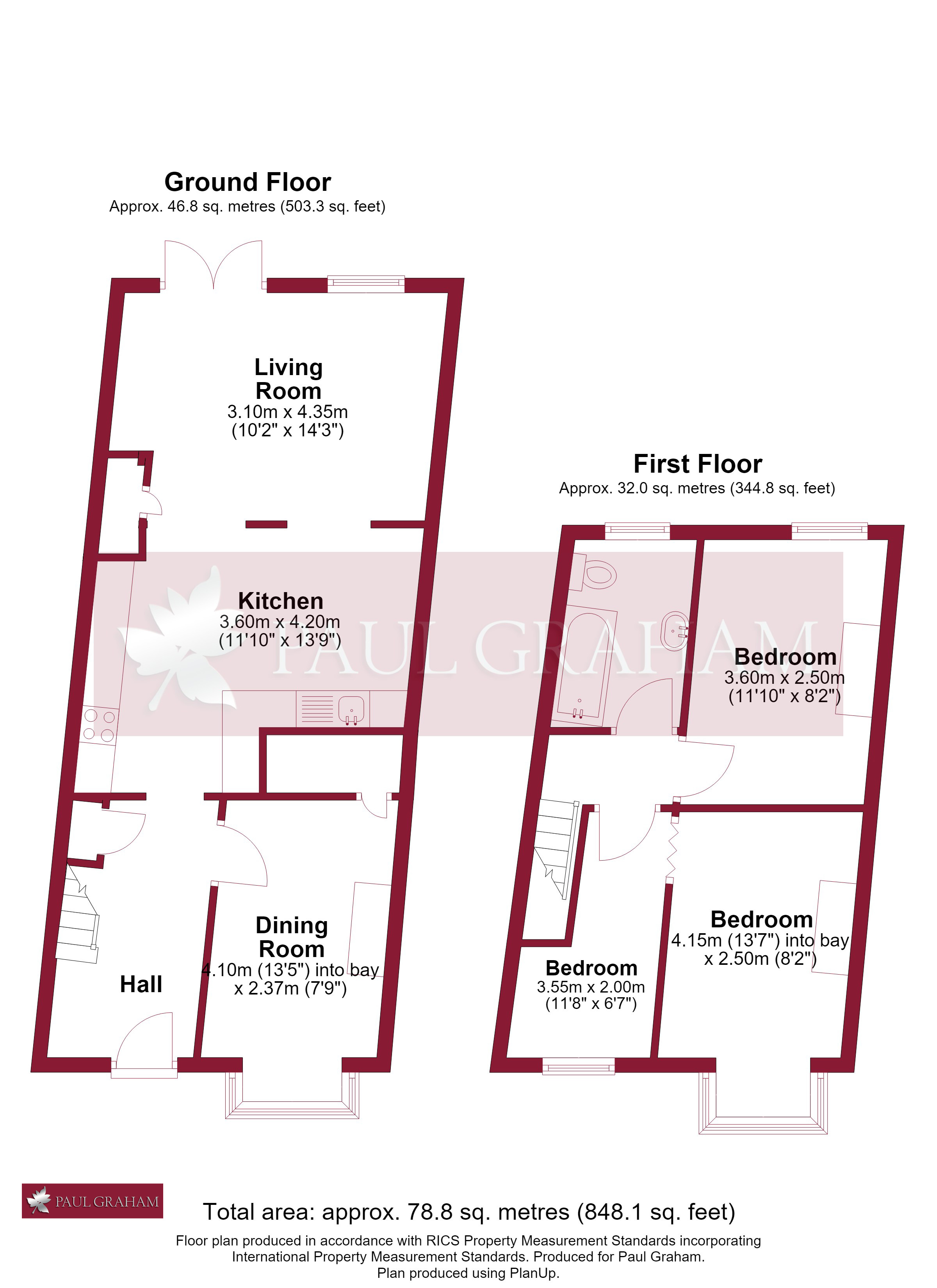 12, Bernard Road, Wallington floorplan