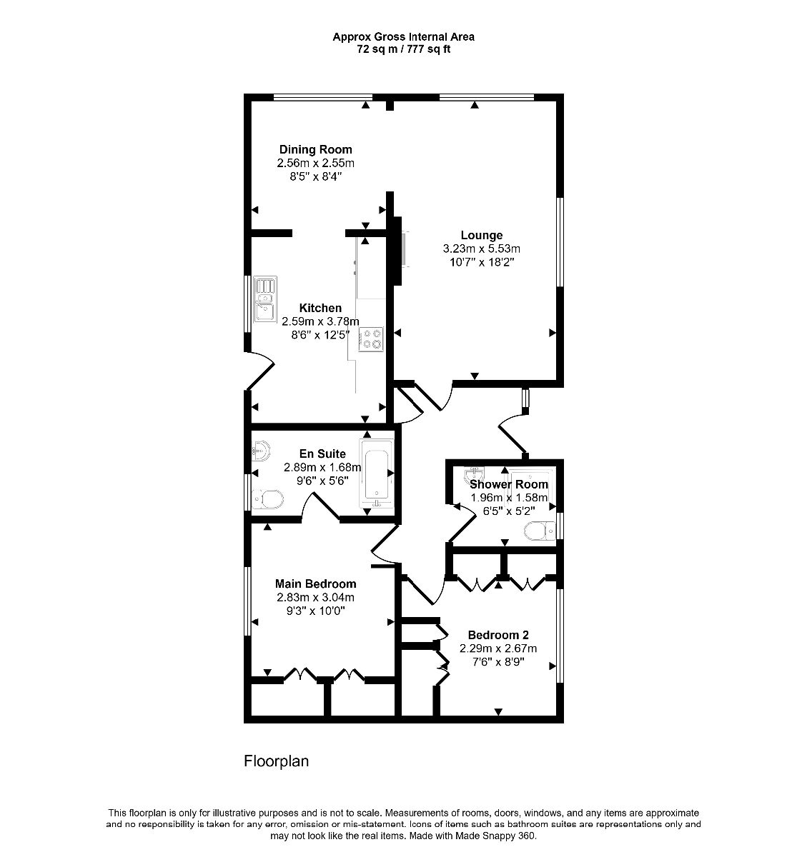25 Millers Way, Pilgrims Retreat, Maidstone floorplan