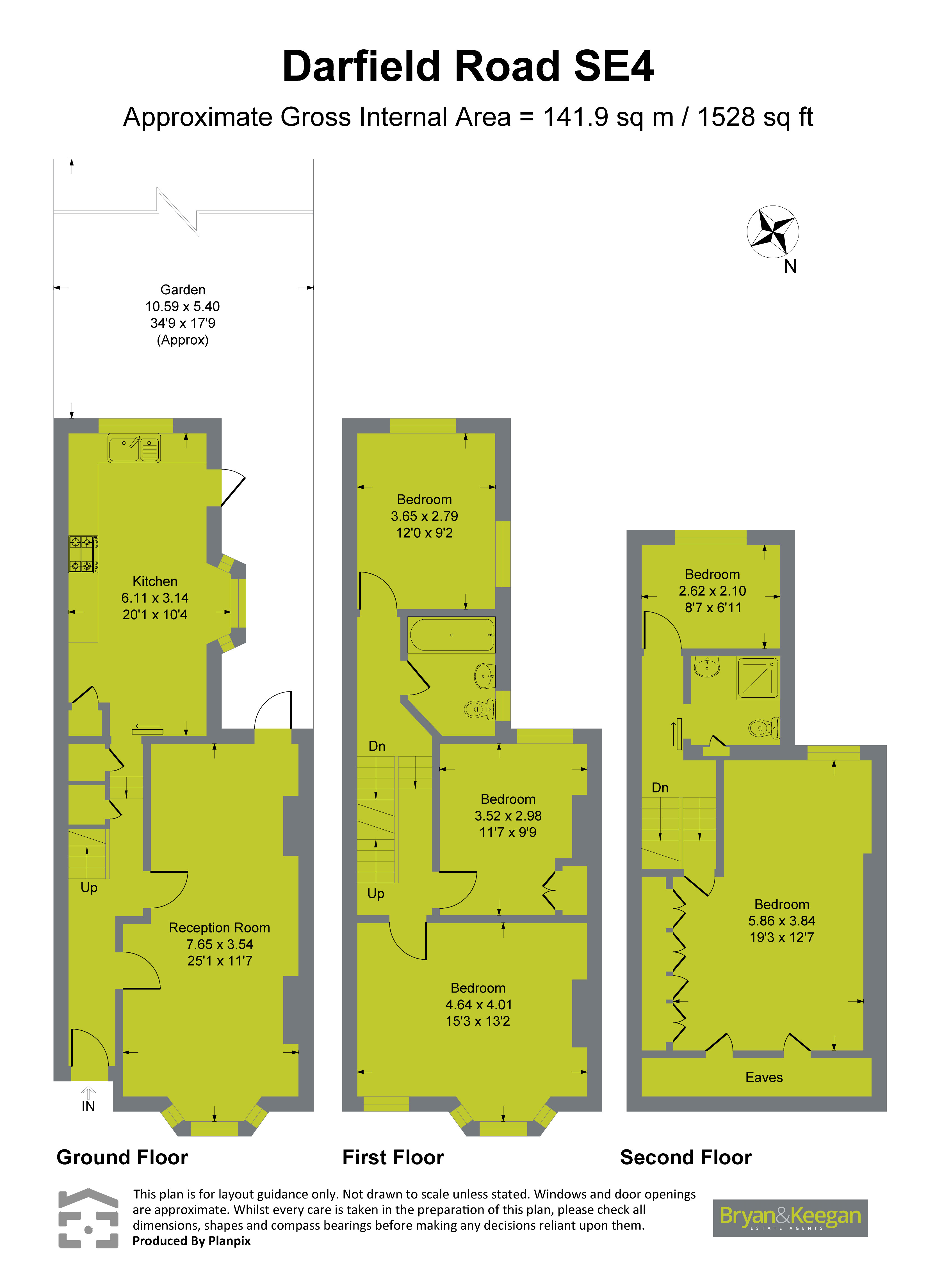 54, Darfield Road, London floorplan