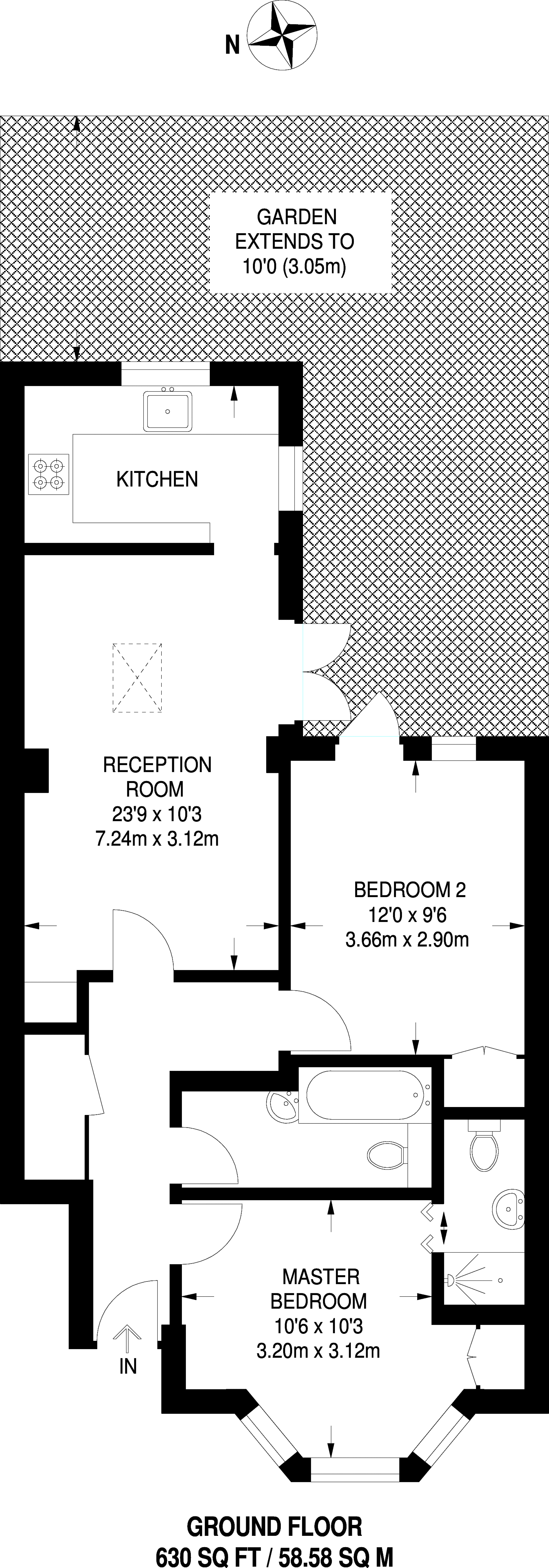 2 Bedrooms Maisonette to rent in Upham Park Road, Chiswick W4