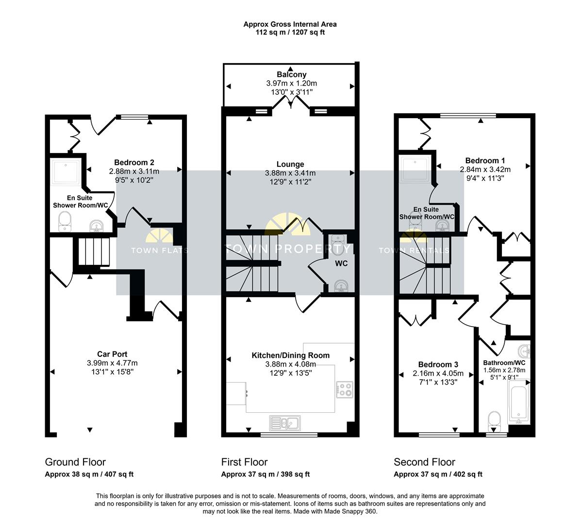 24, Phoenix Drive, Eastbourne floorplan