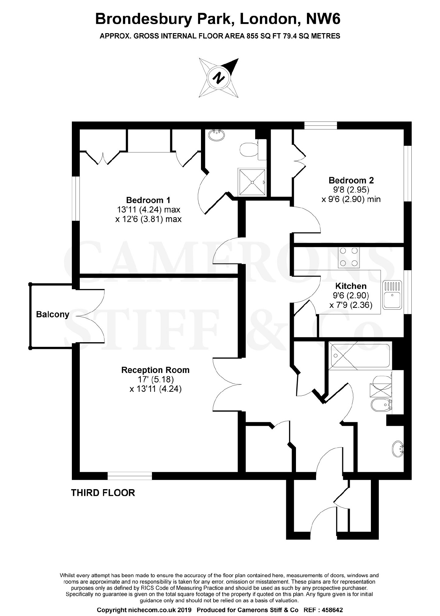 2 Bedrooms Flat for sale in Brondesbury Park, Brondesbury Park, London NW6