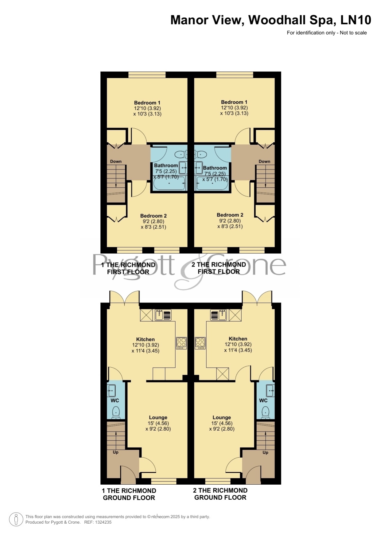 Plot 83 The Richmond, Manor View, Woodhall Spa floorplan