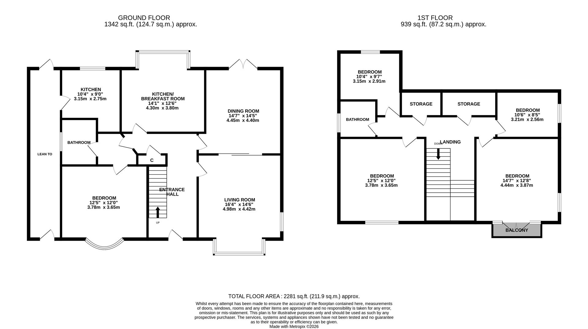 195, St. Helens Road, Hastings floorplan