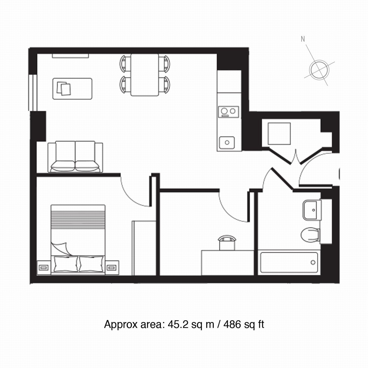 0 Bedrooms Studio to rent in Atria House, 219 Bath Road, Slough SL1