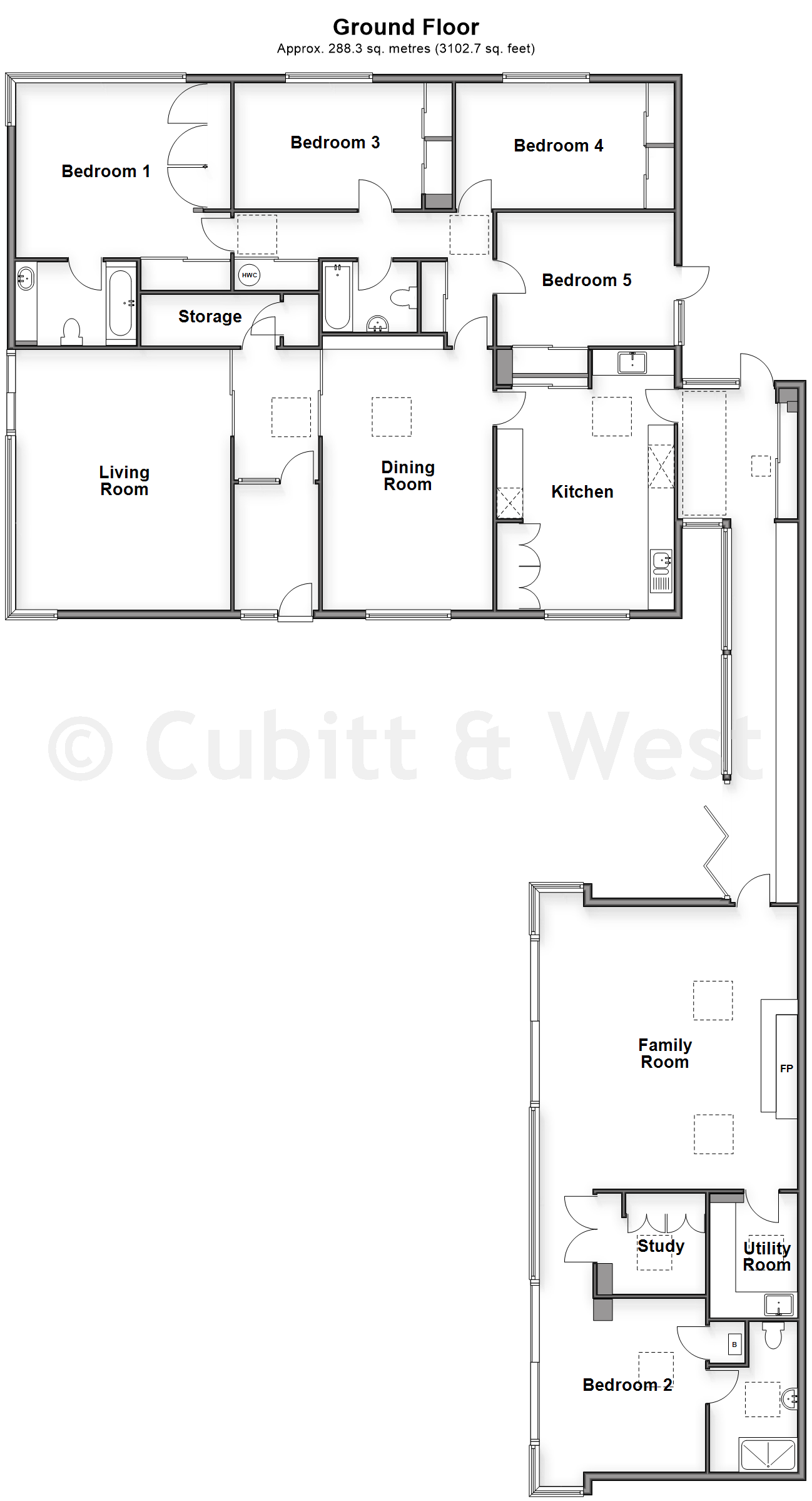 Forest Lodge House, Epsom Road, Ashtead floorplan