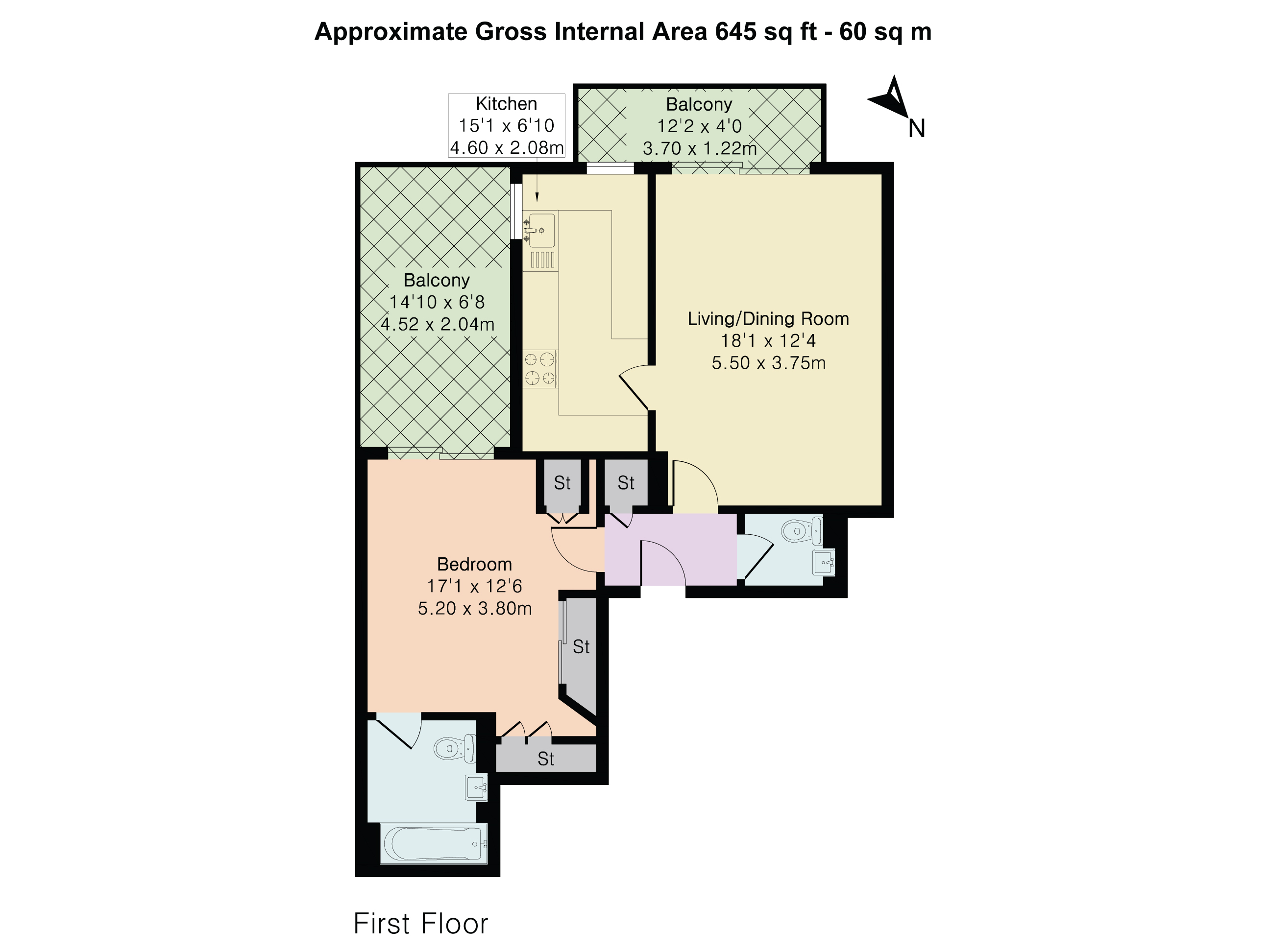 3, Oak Lodge Close, Greater London floorplan