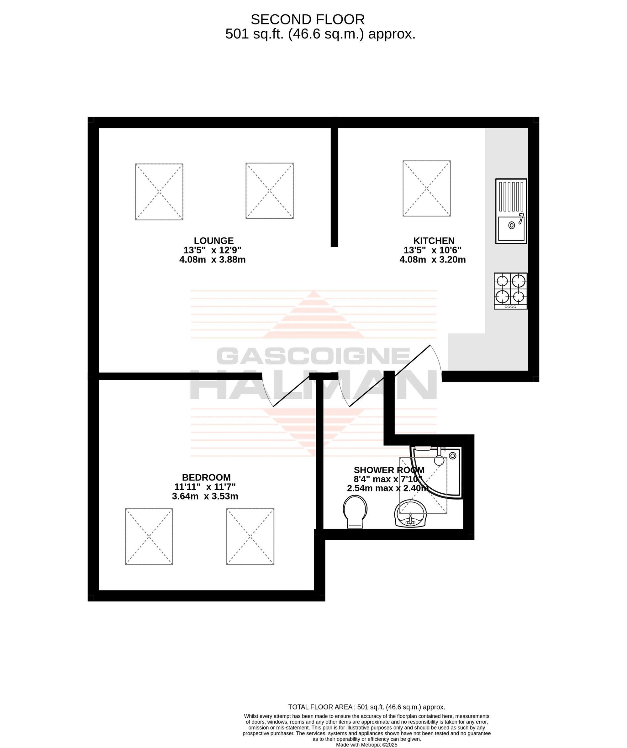 Flat 4, 165 Marsland Road, Sale floorplan