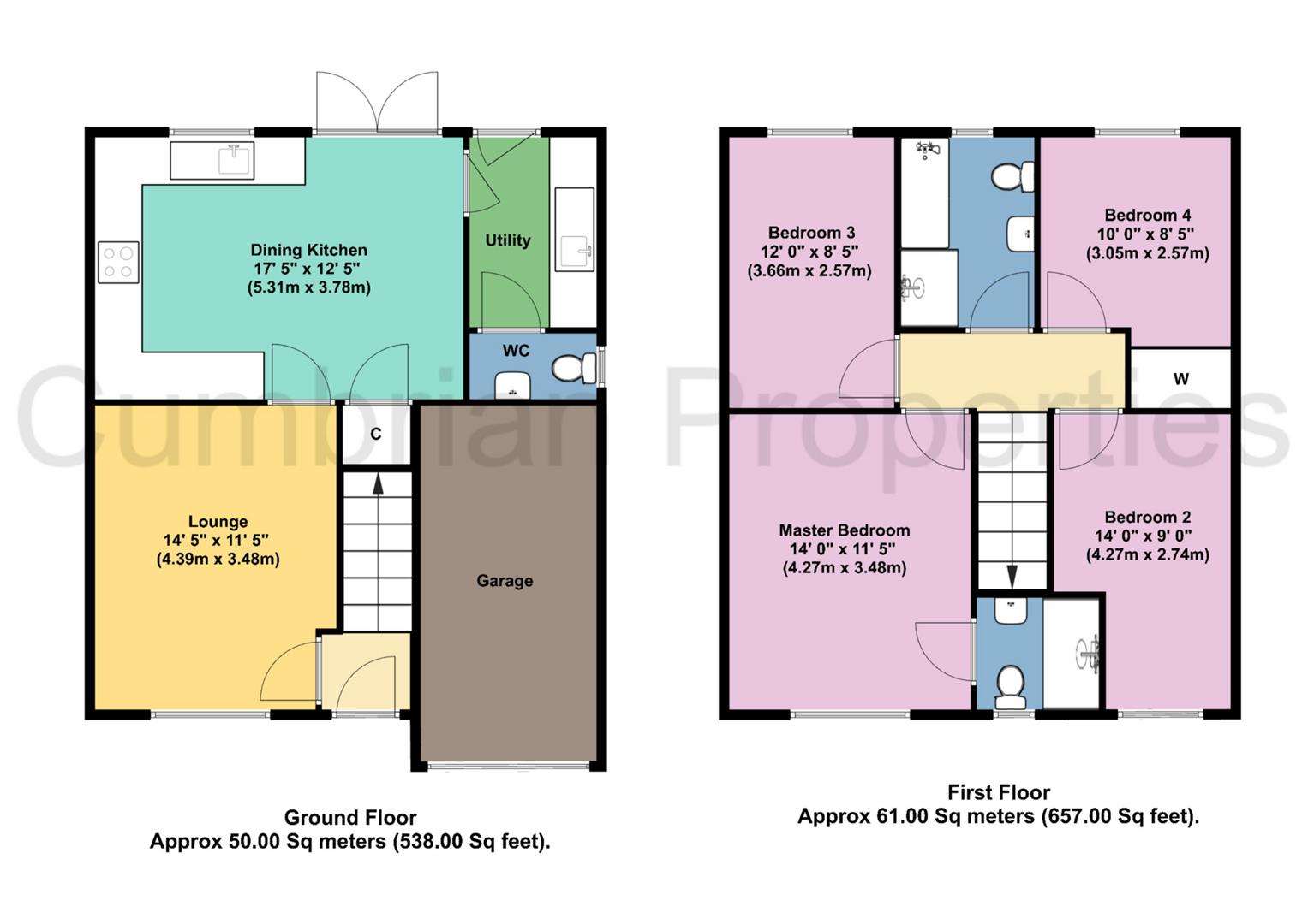 96, Garrett Way, Carlisle floorplan