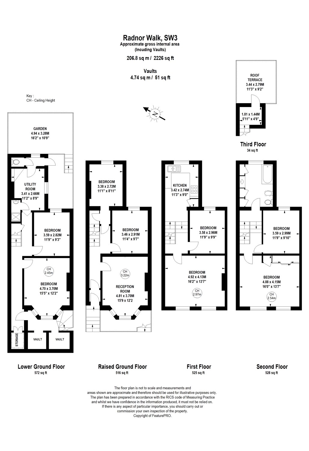 5 Bedrooms Terraced house for sale in Radnor Walk, London SW3
