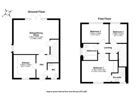 3, Farmer Close, Dunmow floorplan