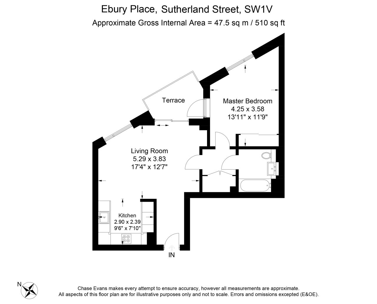 1 Bedrooms Flat to rent in Ebury Apartments, Sutherland Street, Pimlico SW1V