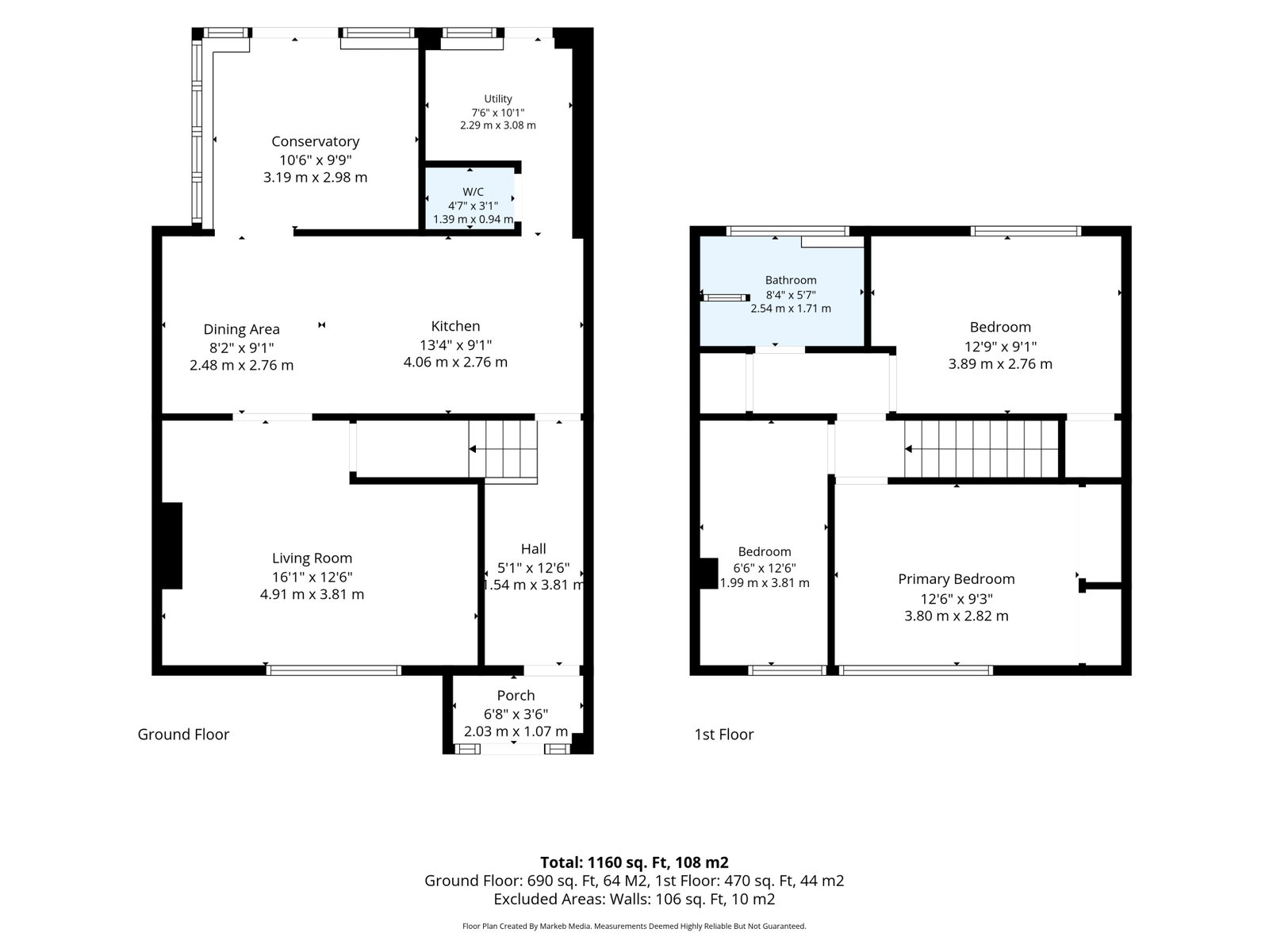 16, Chells Way, Stevenage floorplan
