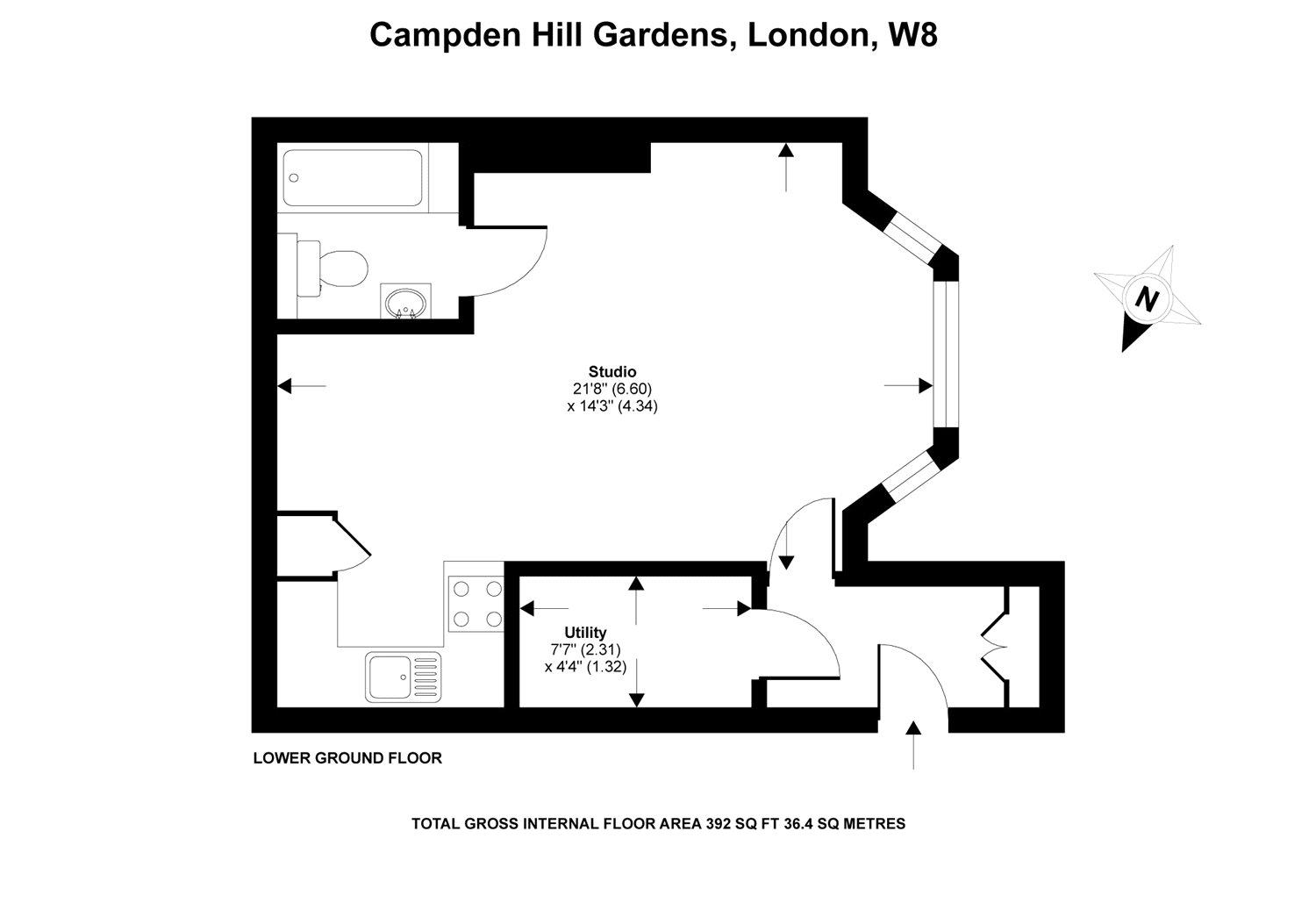 0 Bedrooms Studio to rent in Campden Hill Gardens, London W8