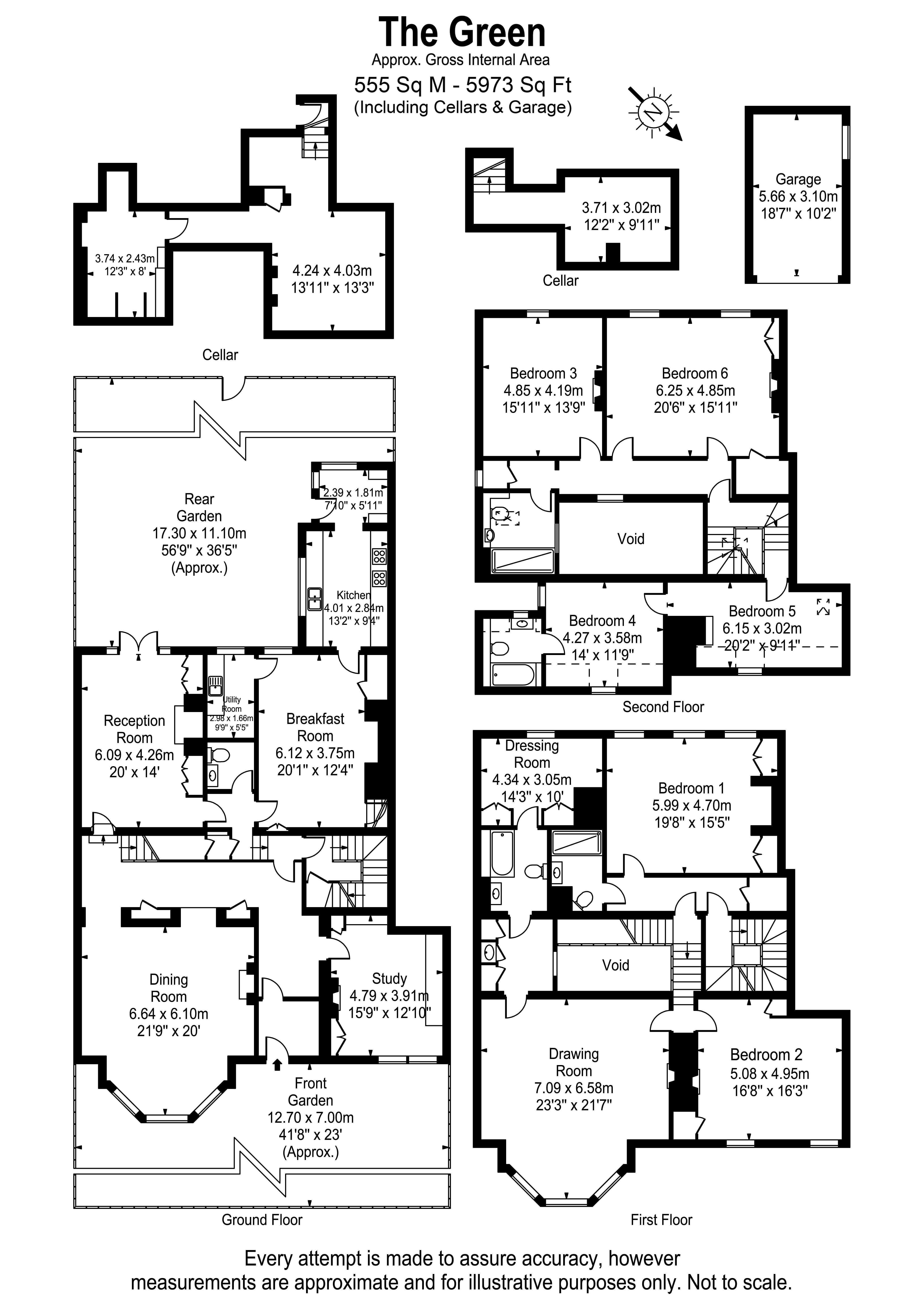The Green, Hampton Court Road, East Molesey floorplan