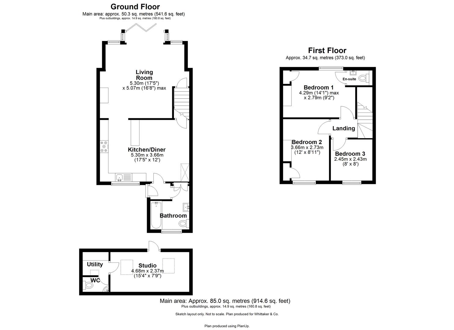 111 New Fiddlers Hill, Luton Road, Harpenden floorplan