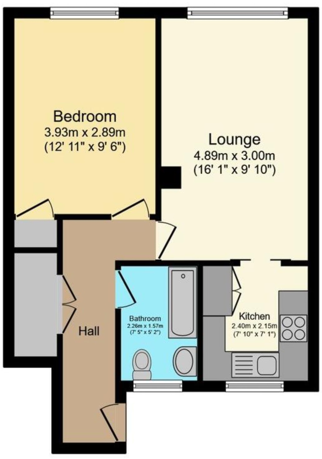8 Windsor Court, York Close, Horsham floorplan