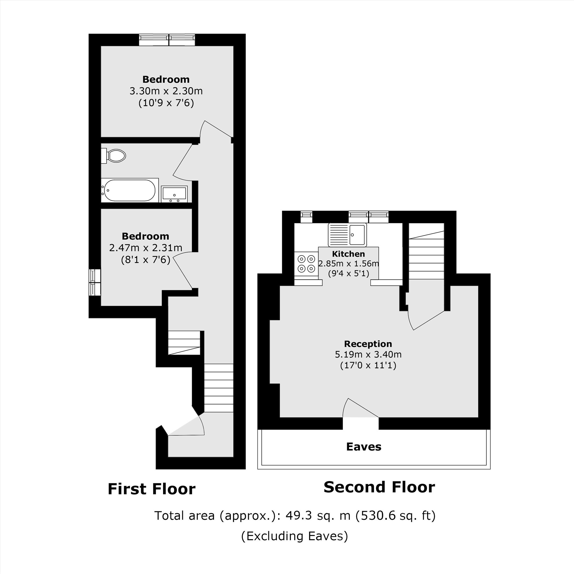 60C, Crownhill Road, London floorplan