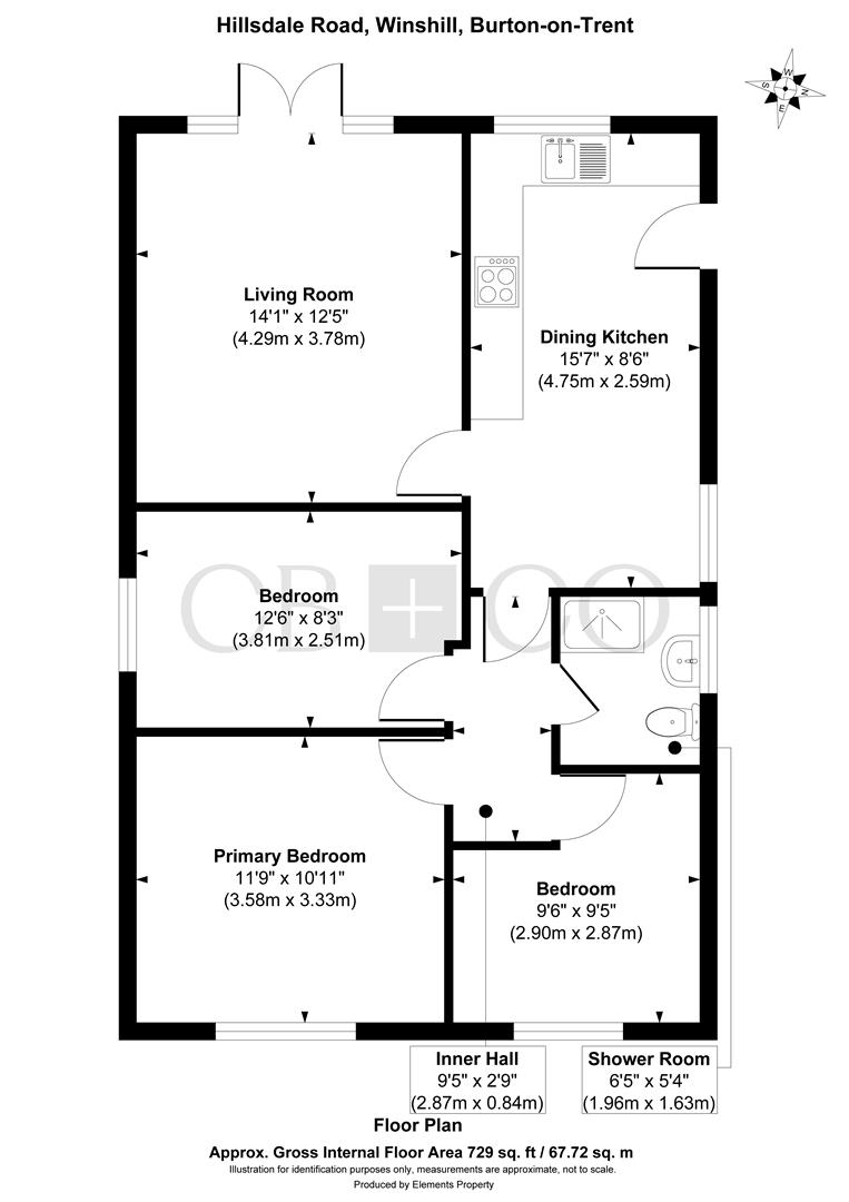 1, Hillsdale Road, Burton-On-Trent floorplan