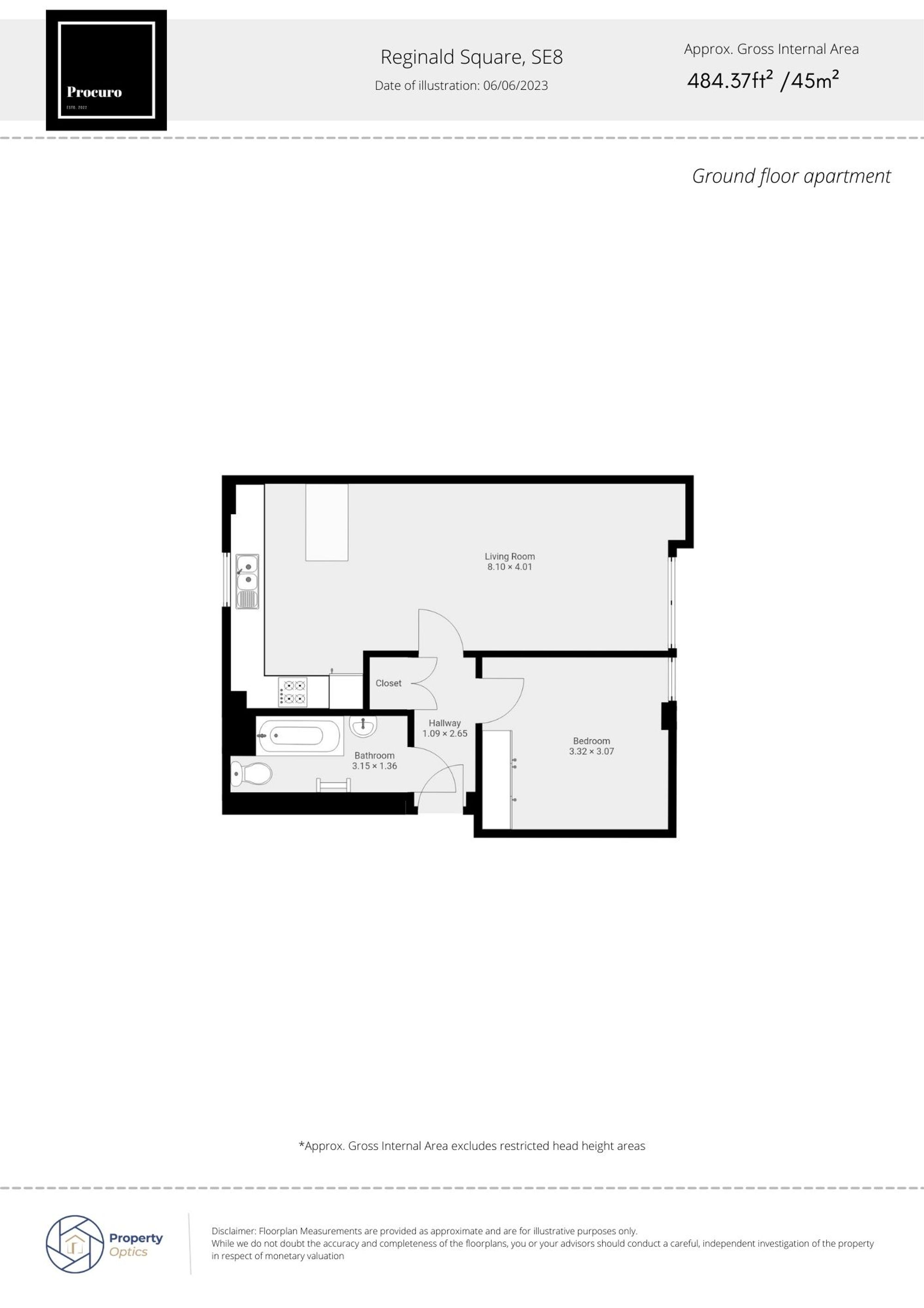 Flat 2, Joseph House 18-20 Reginald Square, London floorplan