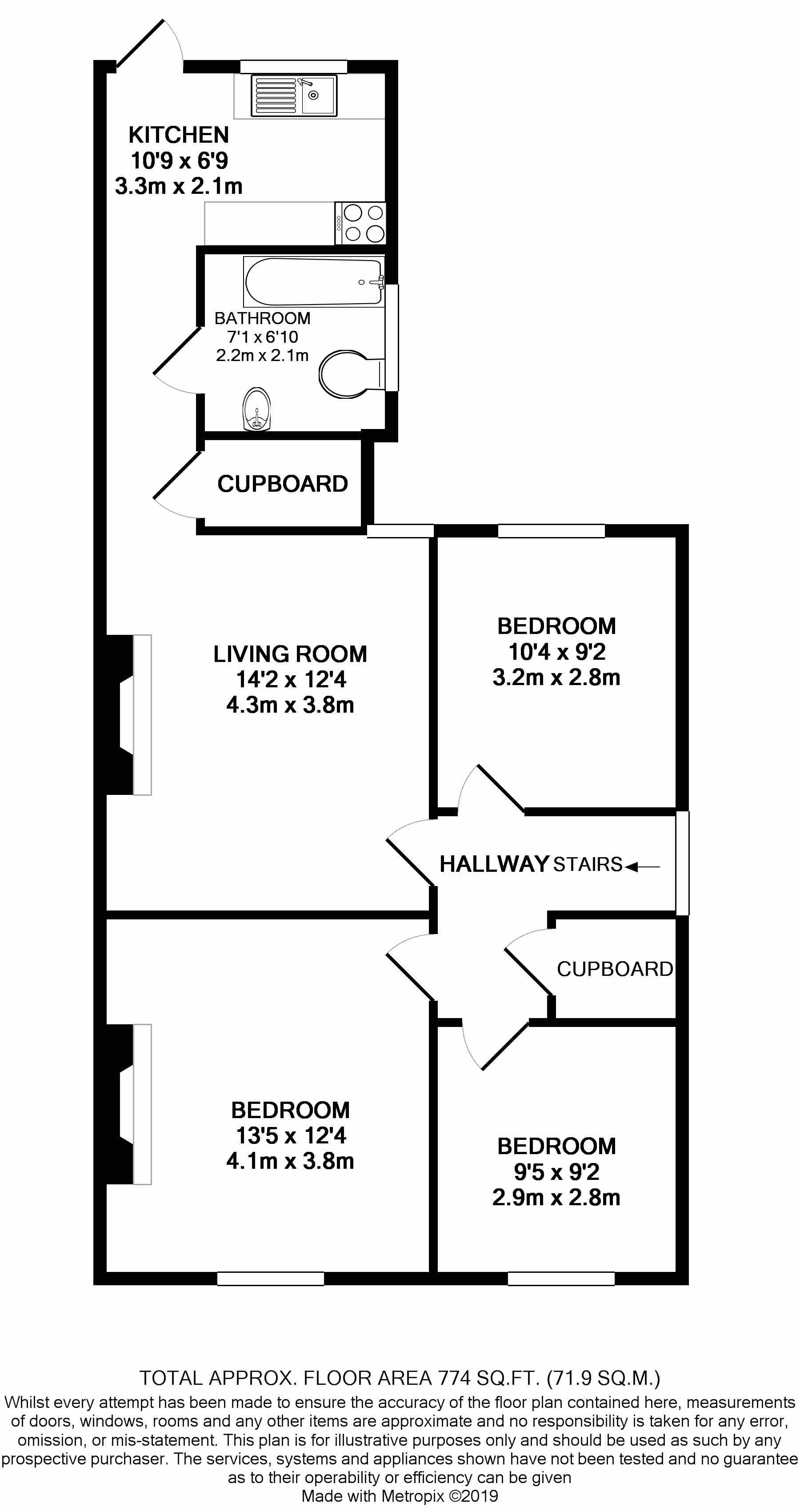 Nuns Moor Road, Fenham, Newcastle Upon Tyne NE4, 3 bedroom flat for
