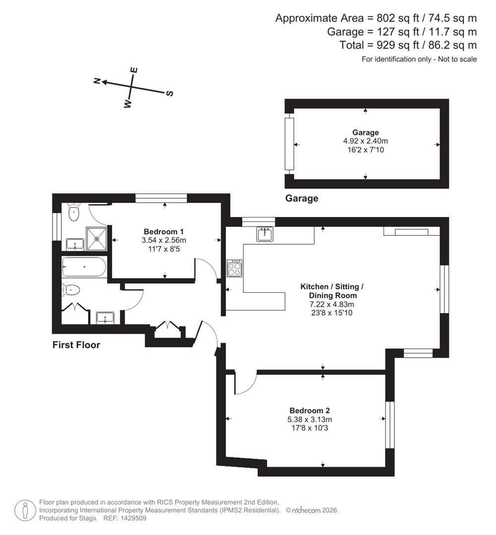 Flat 2, Seaforth Lodge, Old Beer Road, Seaton floorplan