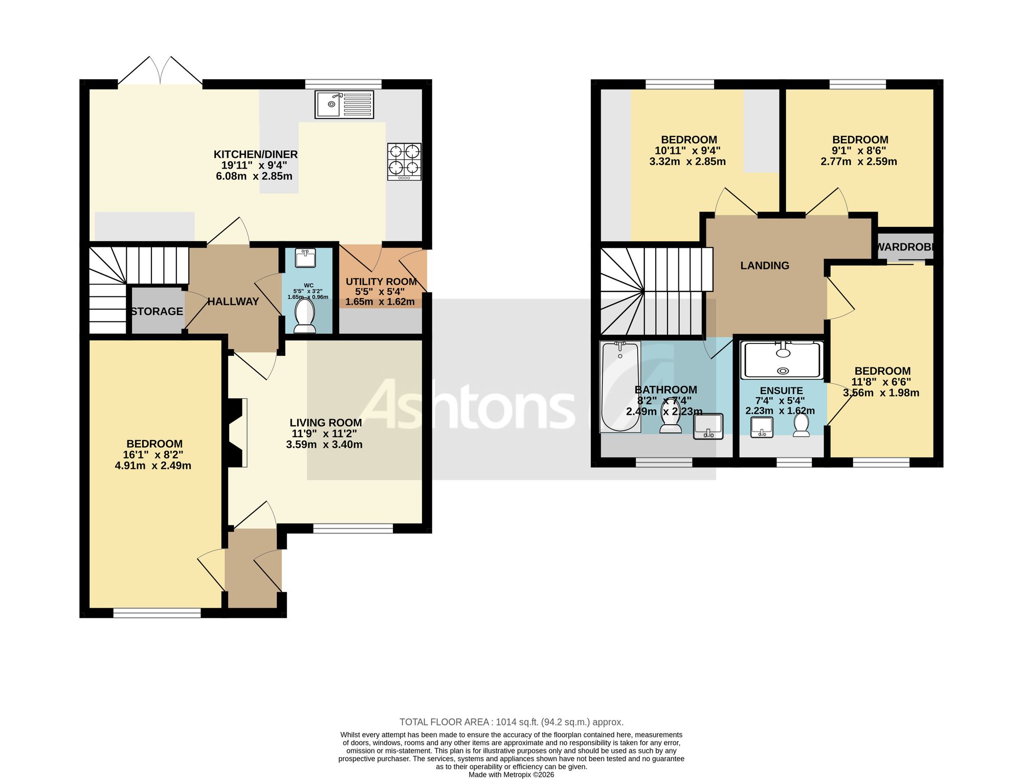 56 Hilldale, Wigan floorplan