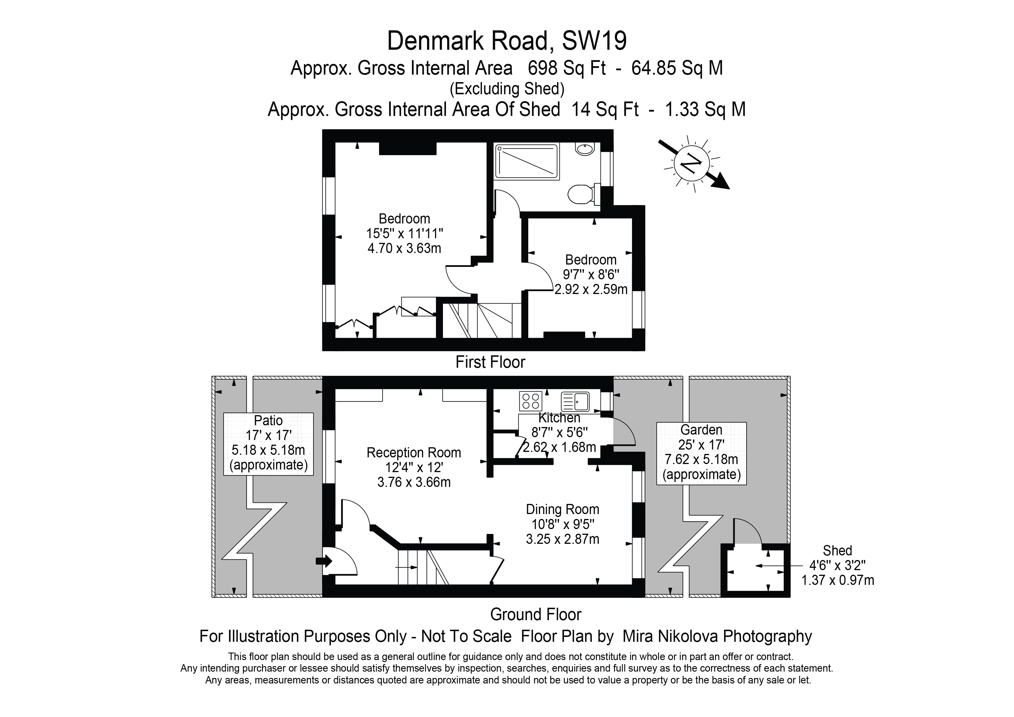 52, Denmark Road, London floorplan