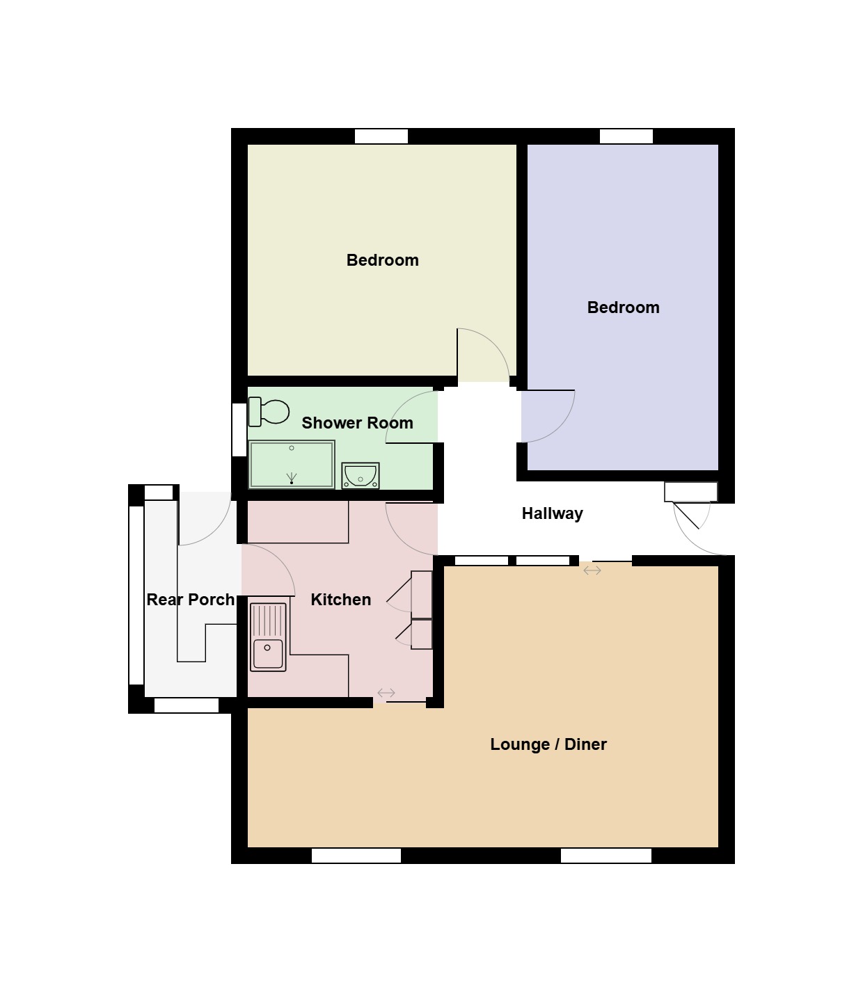 41 Christopher Rise, Abertawe floorplan