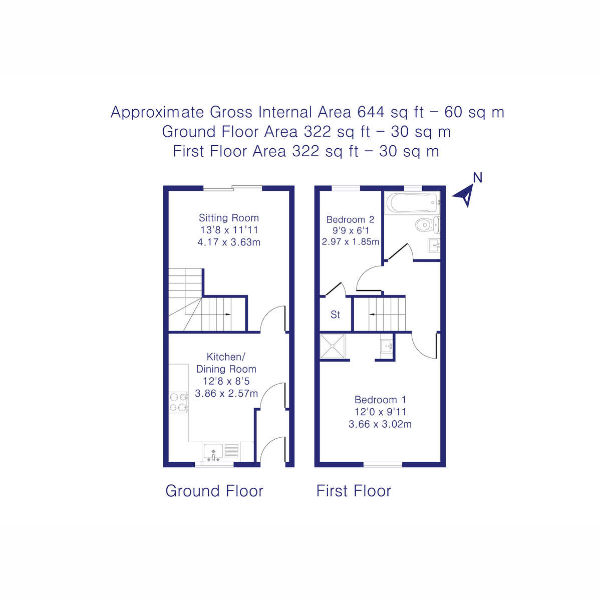 Coopers Green, Bicester OX26, 2 bedroom end terrace house for sale