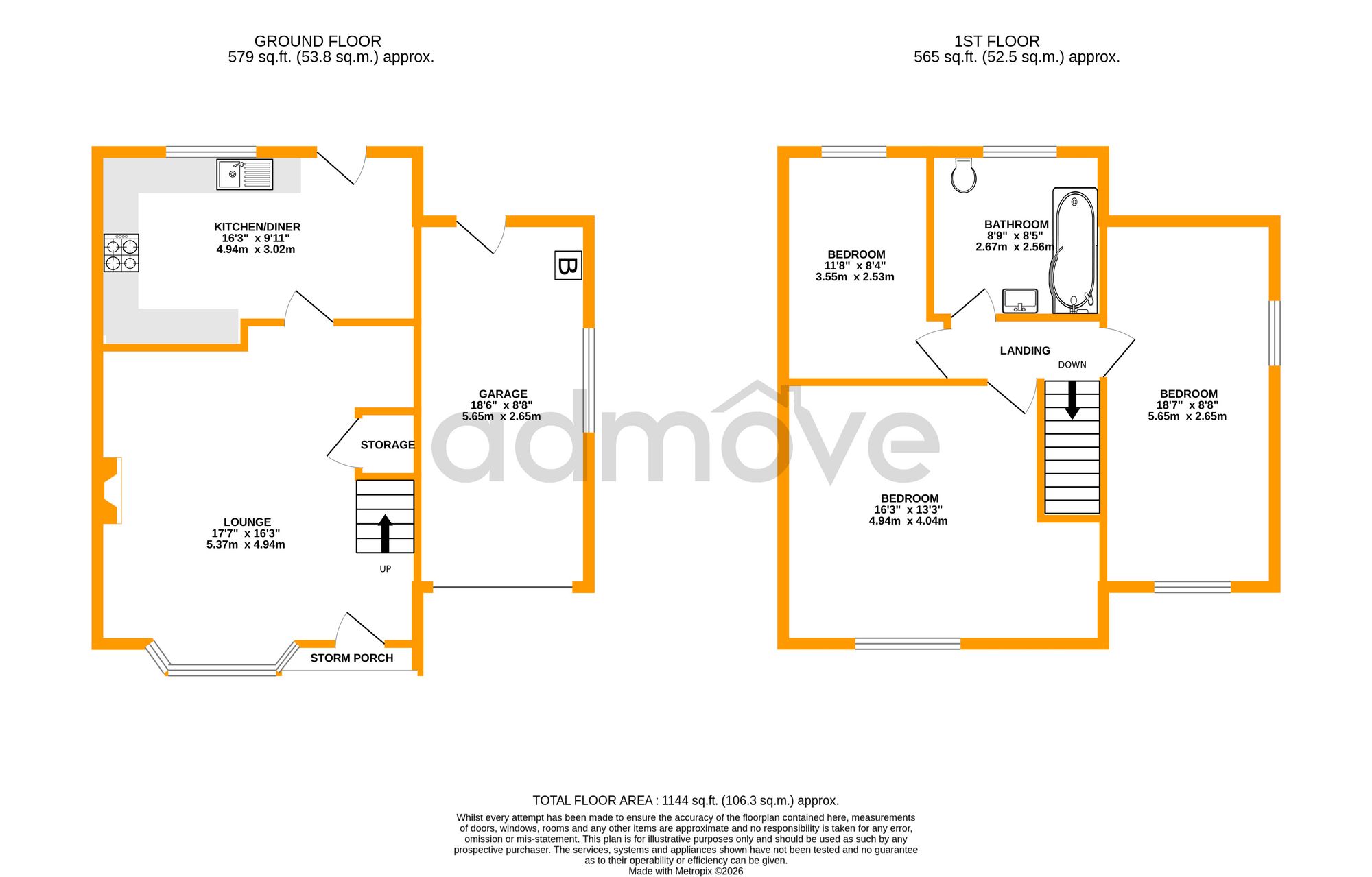 11 Parkfield Avenue, Warrington floorplan