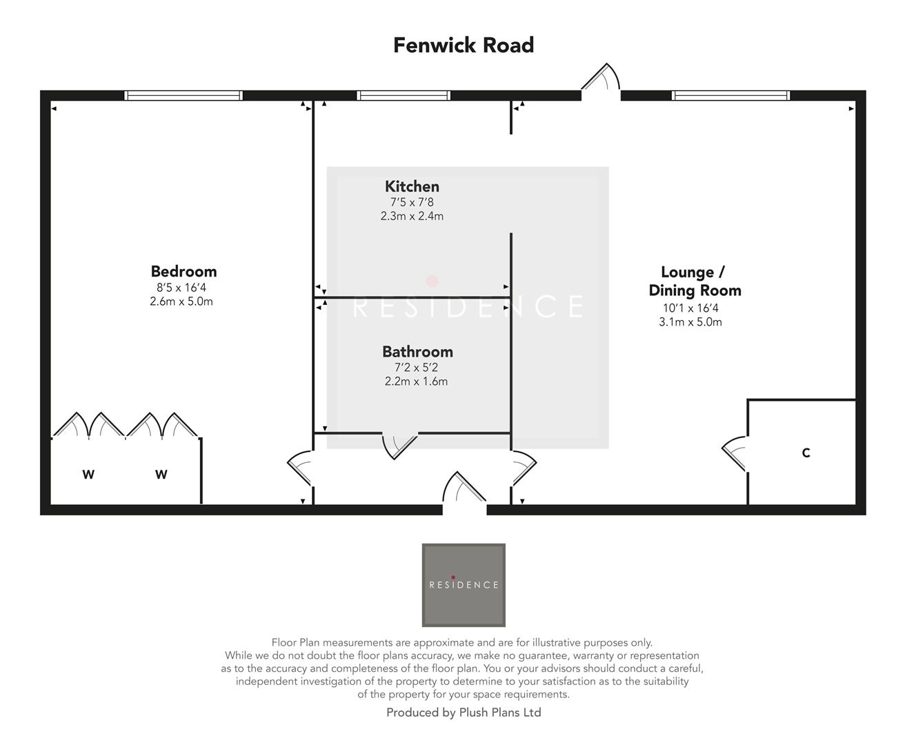 Flat 7, 177, Fenwick Road, Giffnock floorplan