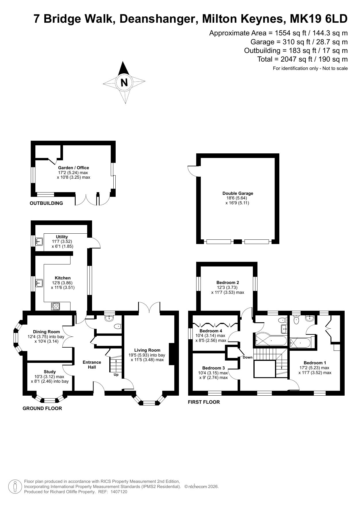 7, Bridge Walk, Milton Keynes floorplan