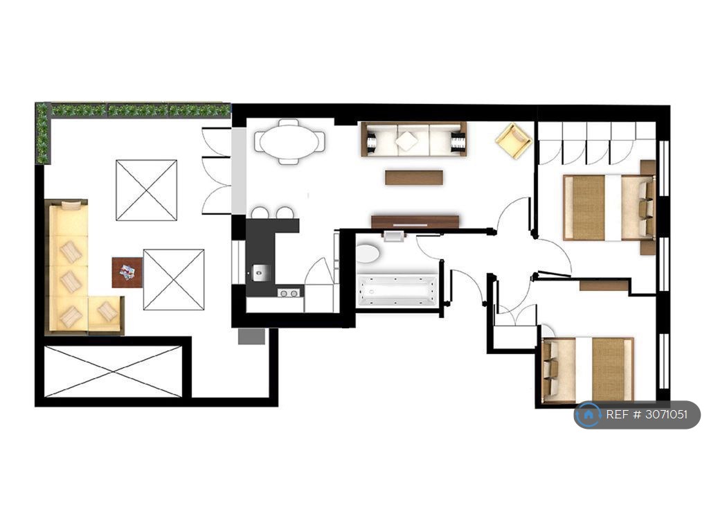 Flat, Cleveland Street, London floorplan