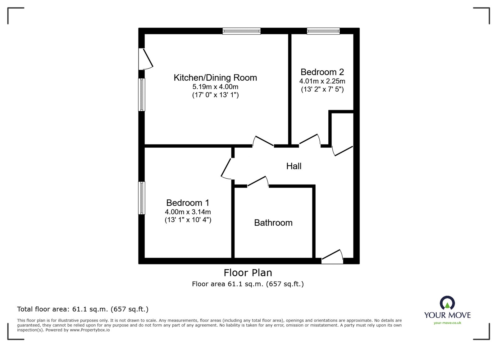 6 Carlton Court,, Nuneaton Road, Warwickshire floorplan