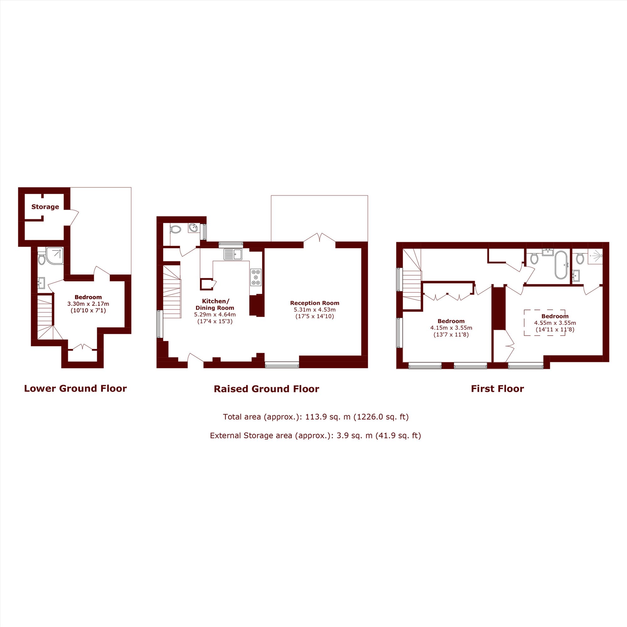 28, Oldbury Place, London floorplan