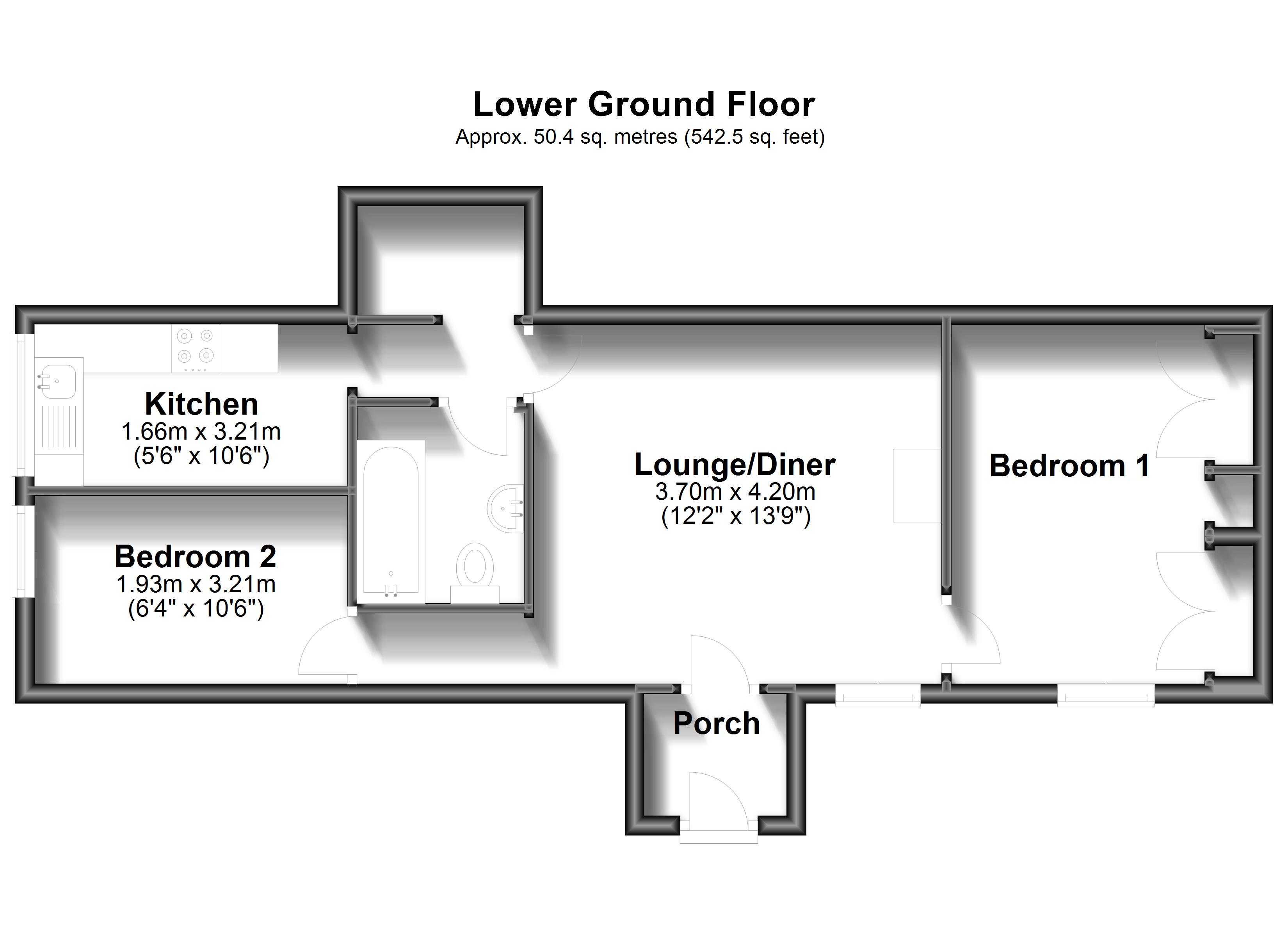 Flat 11, Cliff House, Cliff Road, Sandown floorplan