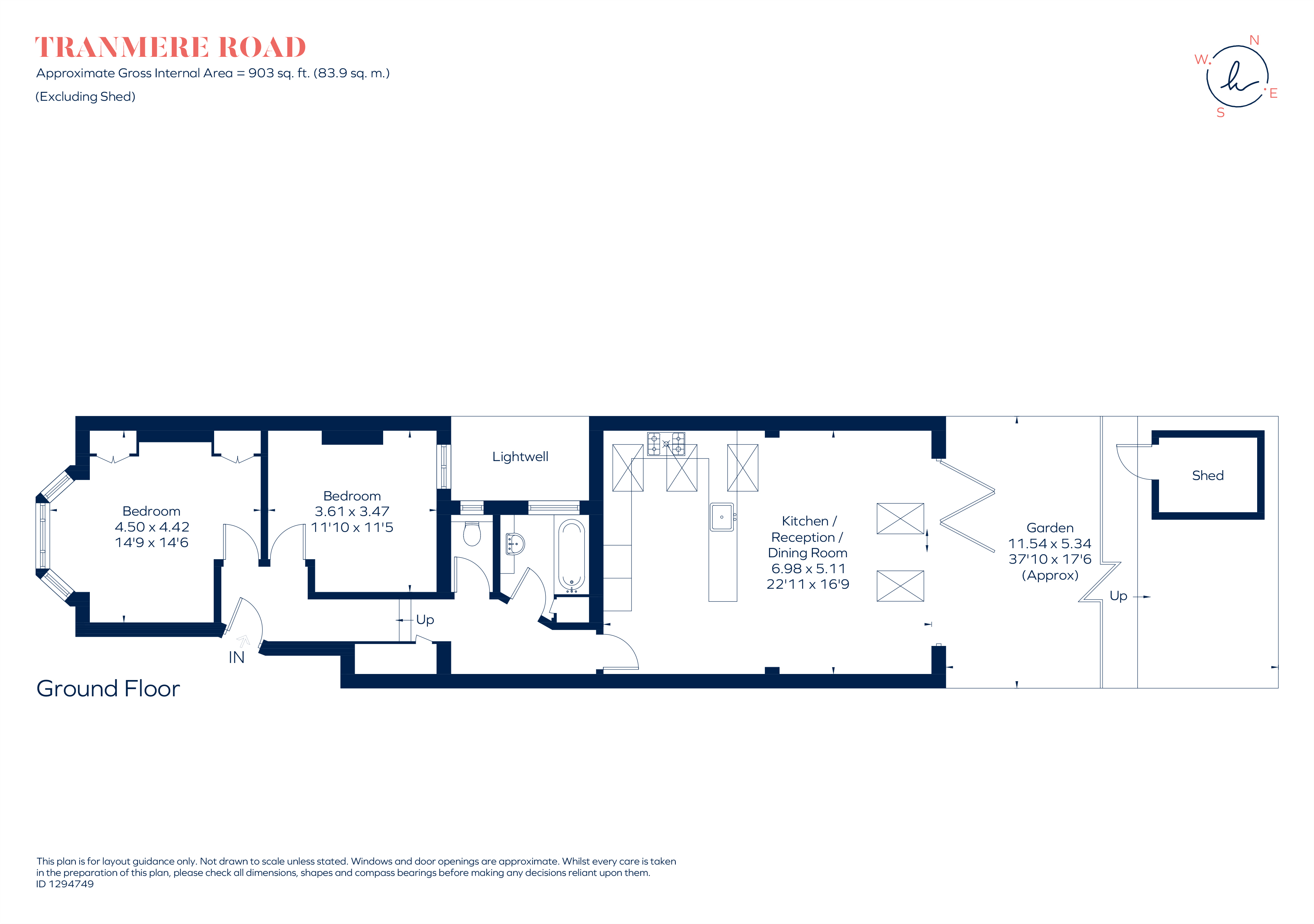 117A, Tranmere Road, London floorplan