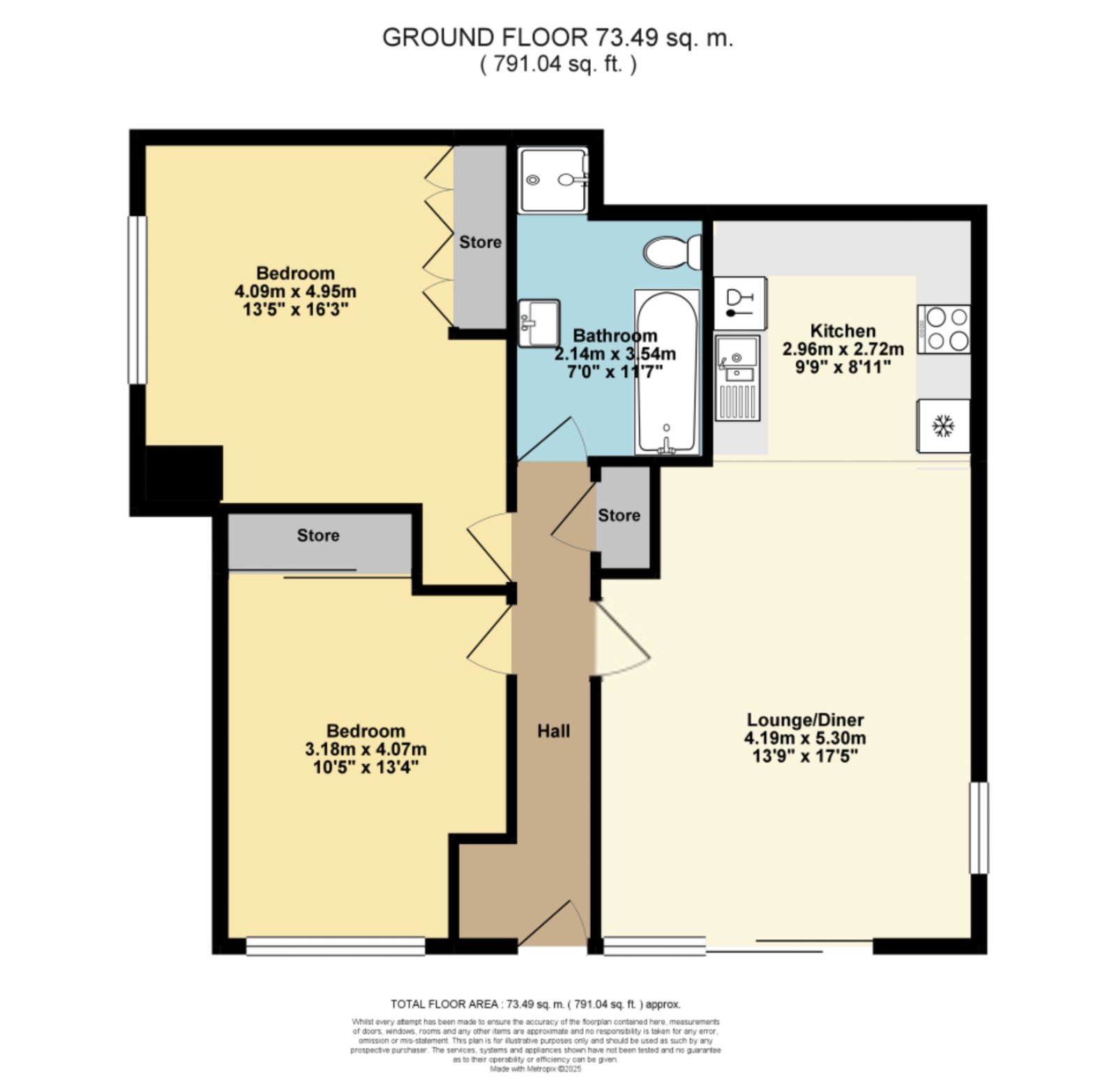 Flat 1, 8, Beach Avenue, Birchington floorplan