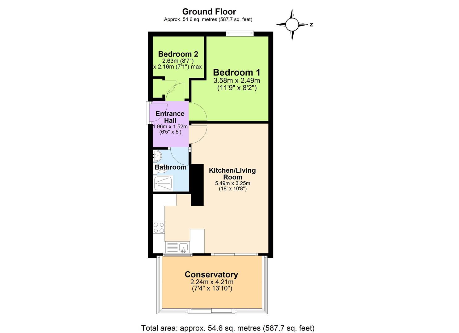 3, Warwick Walk, Hereford floorplan