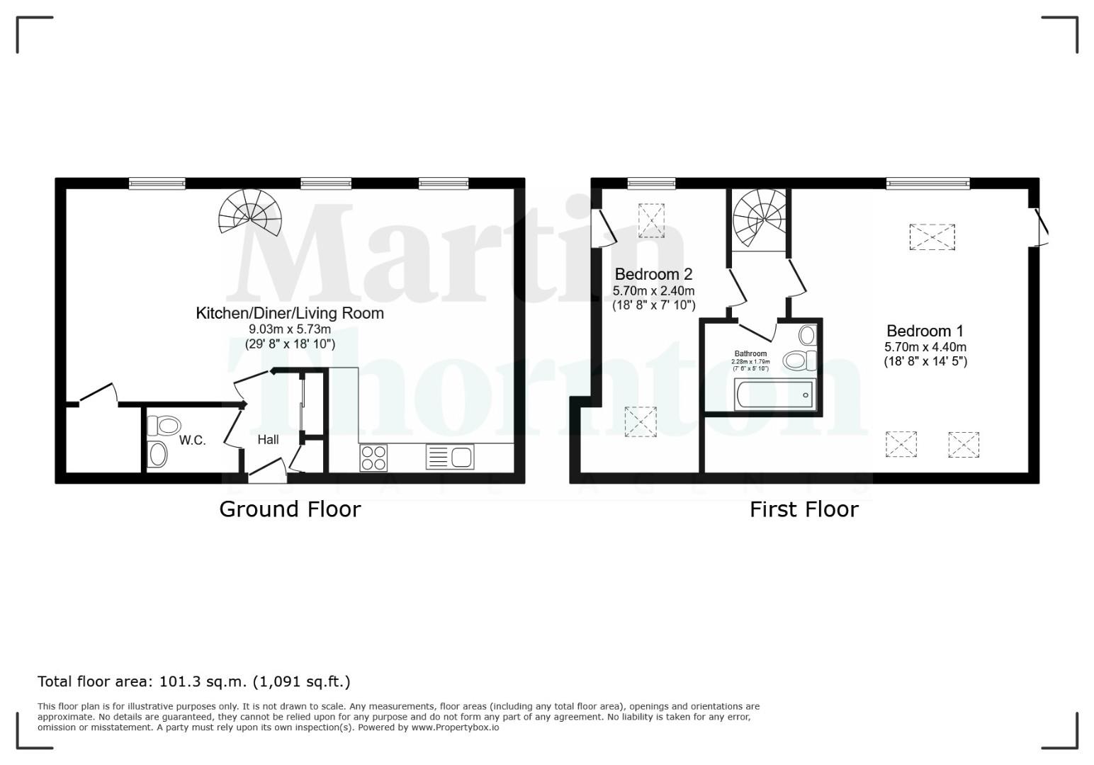 Apt 42, 1535 The Melting Point, Firth Street, Huddersfield floorplan