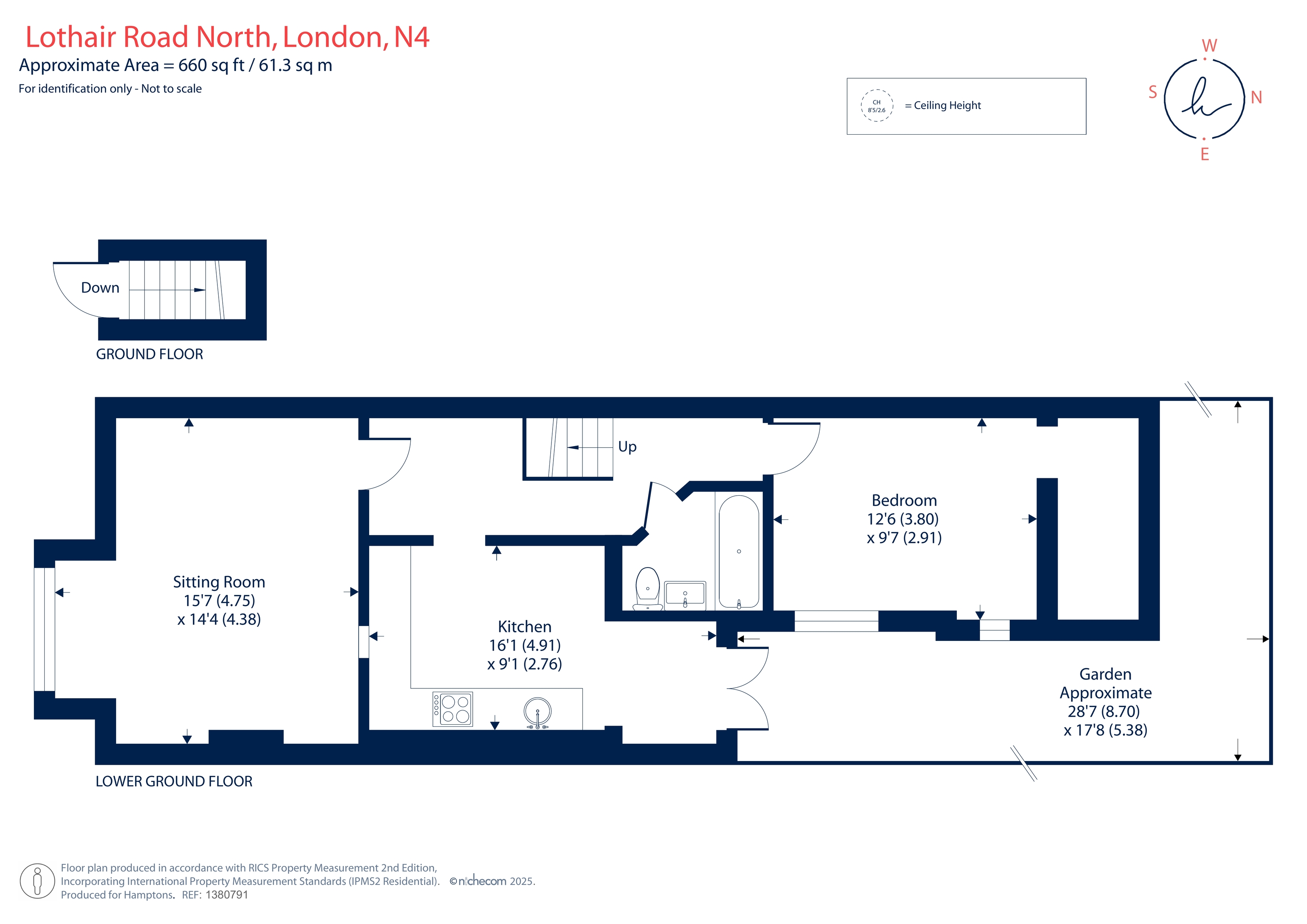 77A, Lothair Road North, London floorplan