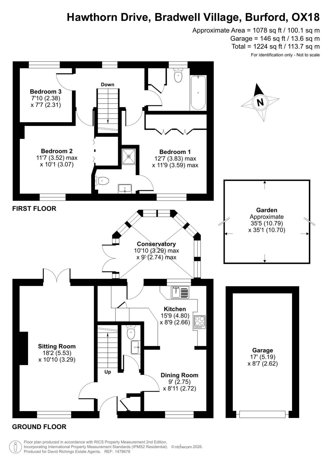 14, Hawthorn Drive, Burford floorplan