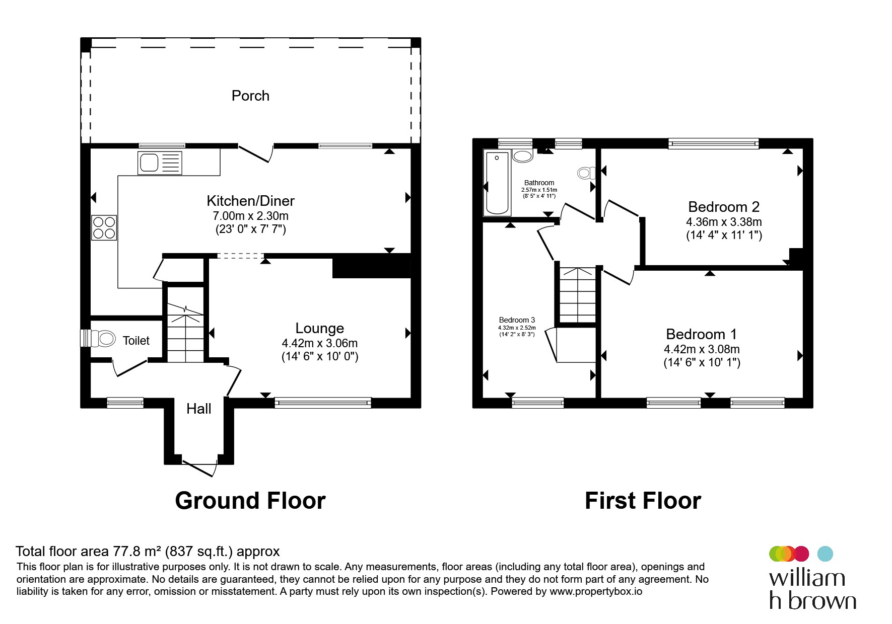 9, Handcross Court, CORBY floorplan