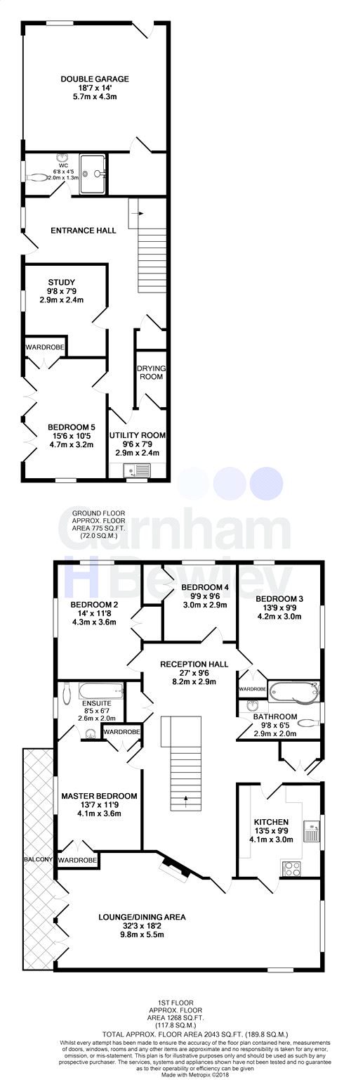 5 Bedrooms Detached house for sale in The Dell, Lake View, Dormans Park, Surrey RH19