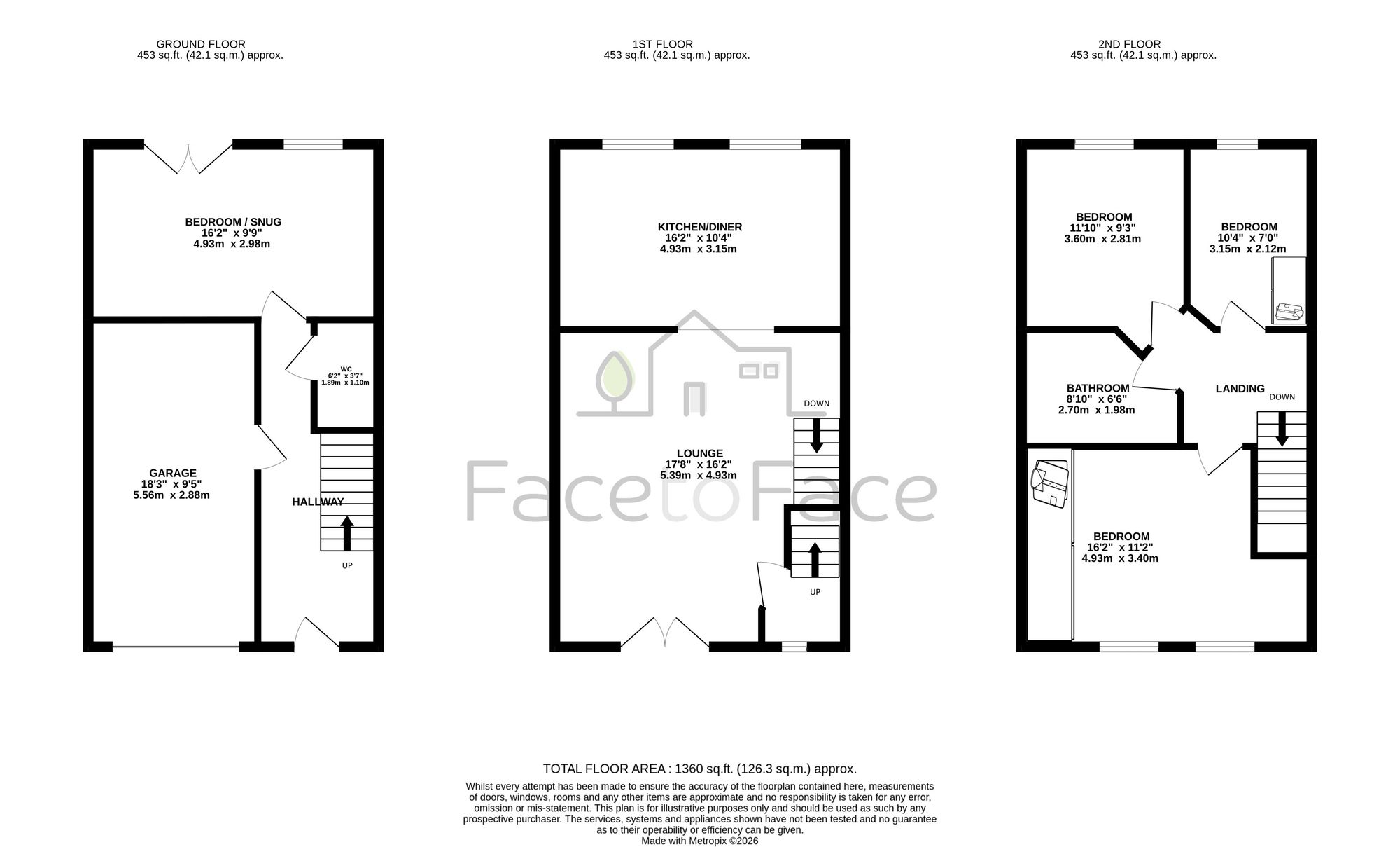 12 Ivy Place, Todmorden floorplan