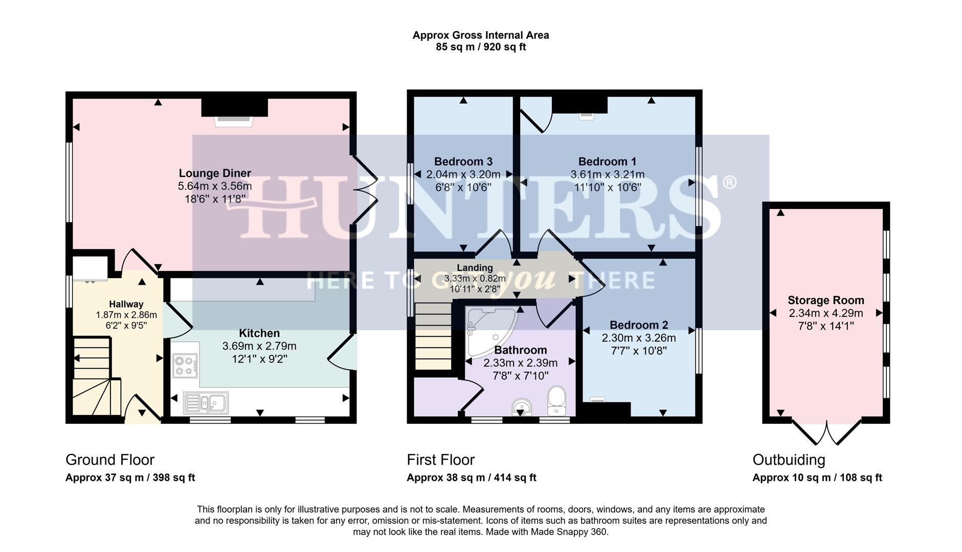 2, Arnesby Crescent, Leicester floorplan