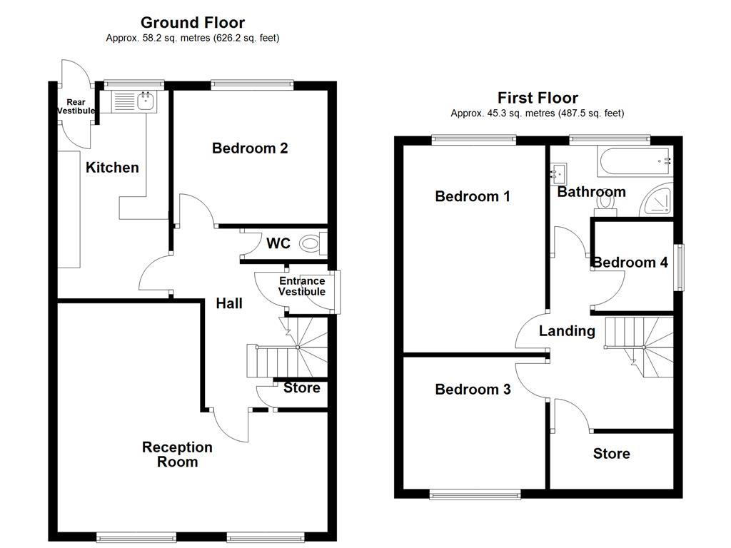 78, Moss Bank Road, Manchester floorplan
