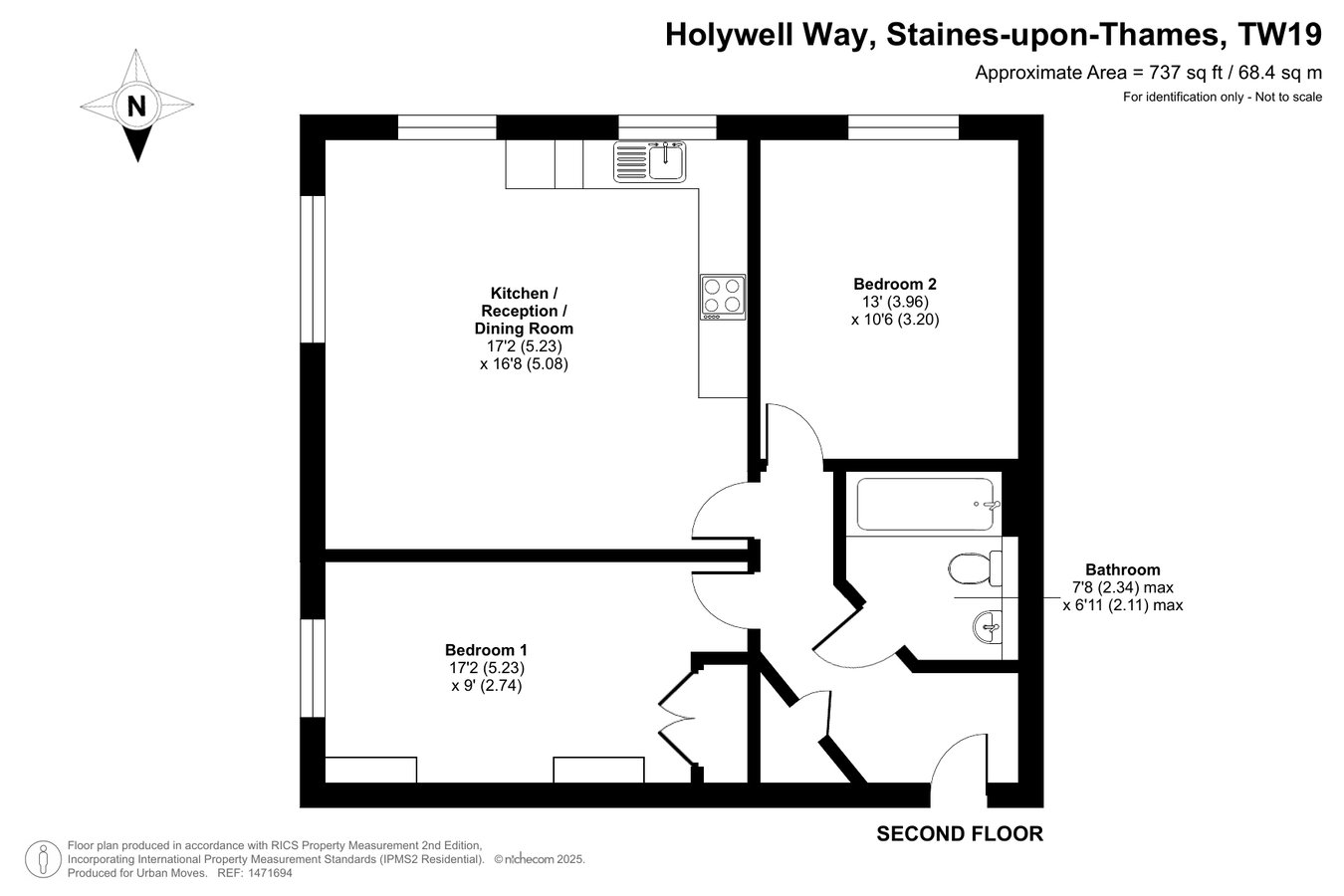 8, Sycamore House, Ashford floorplan