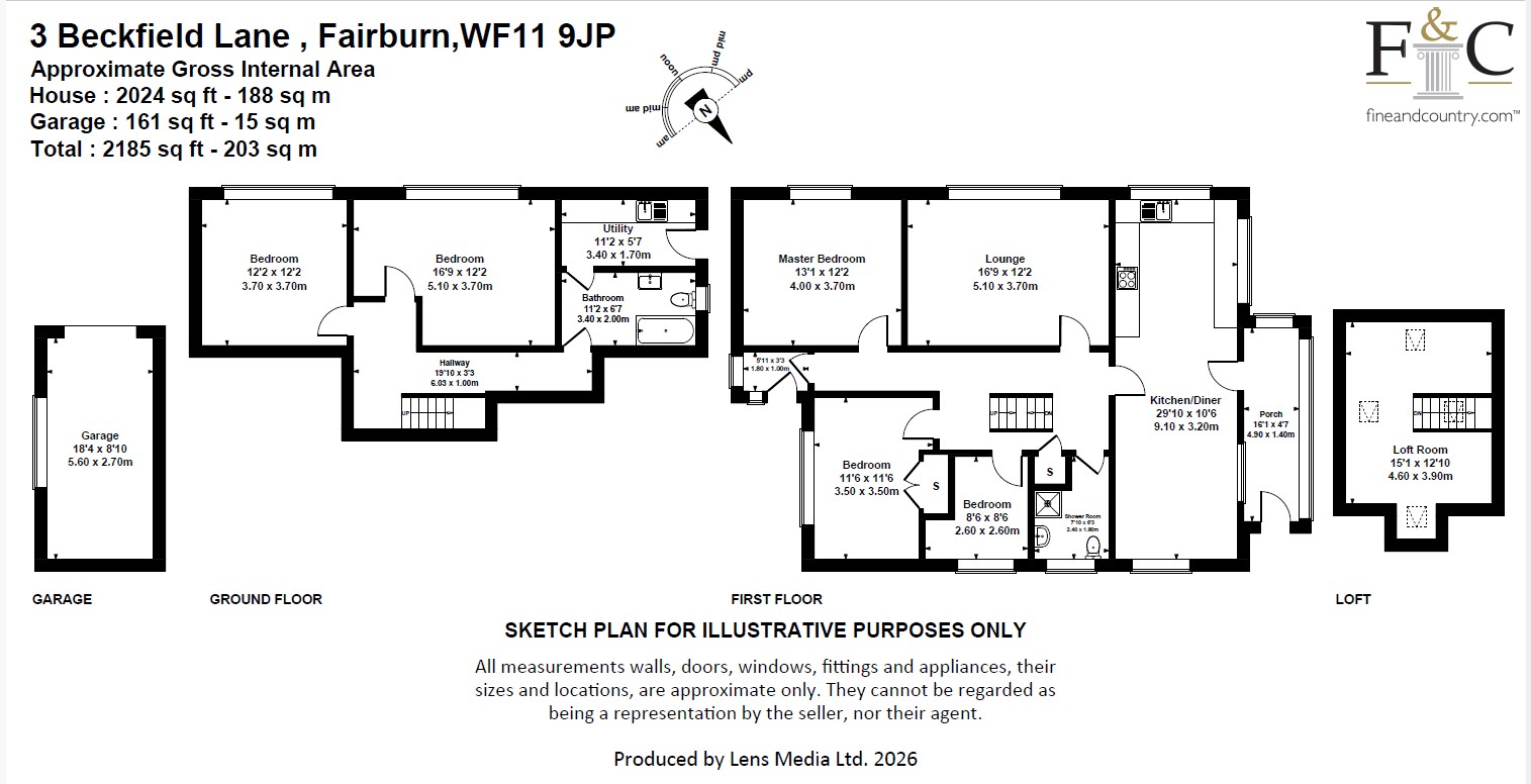 3, Beckfield Lane, Knottingley floorplan
